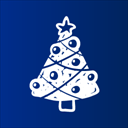 bulb tree christmas clip art icon